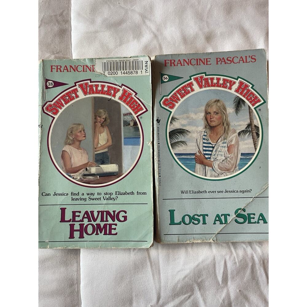 Sweet Valley High Lot 2 Vintage Books 1980s Bantam Teen Fiction Reading Copies